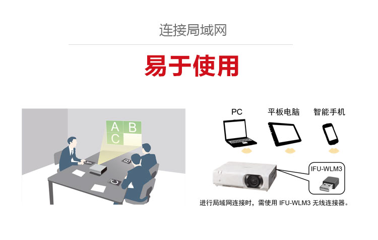 索尼VPL-CH373投影機 連接局域網