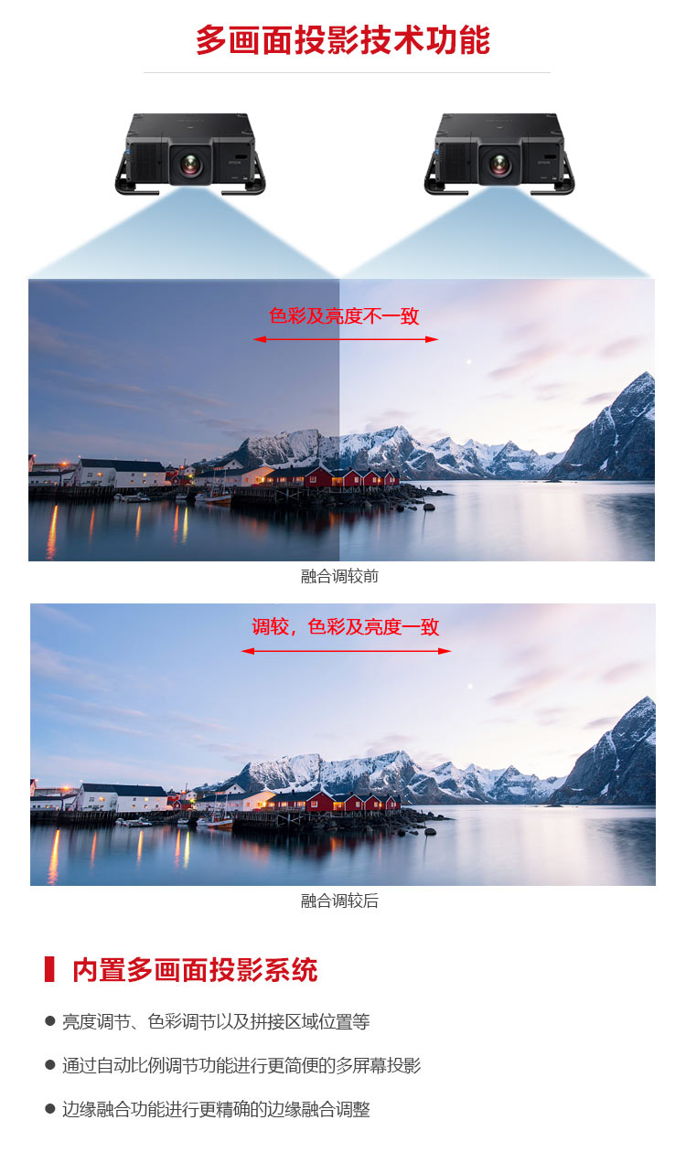 愛普生CB-L25000U投影機 畫面融合